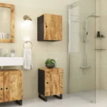 Bathroom Cabinet - Mango Wood - 38 x 33 x 58cm