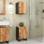 Bathroom Cabinet - Acacia Wood - 38 x 33 x 58cm