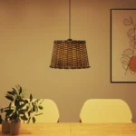 Beautiful Natural Wicker Ceiling Lamp Shade - 40 x 26cm