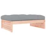 Garden Footstool And Cushion - Douglas Wood - 120 x 80cm