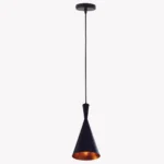 Retro Industrial Hanging Pendant Lampshade - black