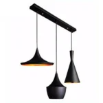 Retro Industrial Hanging Pendant Lampshade - black