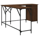 L Shaped Desk- Brown Oak - 141 x 141 x 75cm