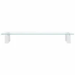 Monitor Stand - Tempered Glass and Metal - 60 x 20 x 8cm