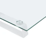 Monitor Stand - Tempered Glass and Metal - 60 x 20 x 8cm