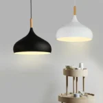 Modern White Pendant Light - Wire length - 95cm