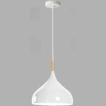 Modern White Pendant Light - Wire length - 95cm