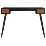 Antique Style - Black Reclaimed Teak Desk - 117 x 56.5 x 75cm