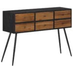 Console Table With Drawers - Reclaimed Teak - 116 x 30 x 76cm