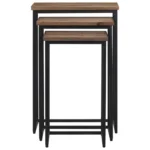 x3 Nesting Side Tables - Solid Teak Wood