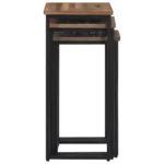 x3 Nesting Side Tables - Solid Teak Wood