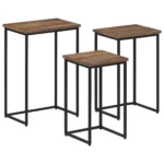 x3 Nesting Side Tables - Solid Teak Wood