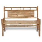 Weather Resistant Bamboo Garden Bench - 120 x 55 x 90cm