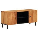 Stylish Wooden TV Cabinet - Acacia Wood - 105 x 33 x 46cm