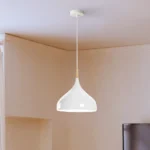 Modern White Pendant Light - Wire length - 95cm