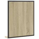 Bathroom Mirror with Shelf - Engineered Wood - Sonoma Oak - 50 x 12 x 60cm