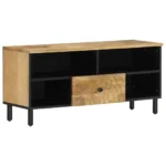 TV Cabinet - Mango Wood - 100 x 33 x 46cm