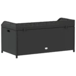 Rattan Storage Bench - Black - 100 x 50 x 52cm