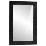 Bathroom Mirror Black – Mango Wood – 50 x 70 x 2.5cm