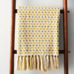 Pastoral Style - Yellow Knitted Woolen Blanket - 127 x 170cm