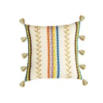 Embroidered - Cotton Fringed Pillowcase