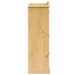 2 Door Wardrobe - Solid Pine Wood - 101 x 52 x1 70cm