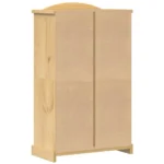 2 Door Wardrobe - Solid Pine Wood - 101 x 52 x1 70cm