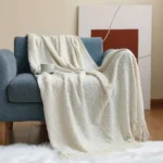 Knitted Decorative Blankets - Beige - 130 x 200cm