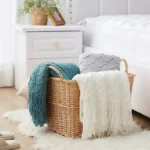 Knitted Decorative Blankets - Beige - 130 x 200cm