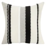 Boho Striped Chenille Throw Pillowcases - 45 x 45cm