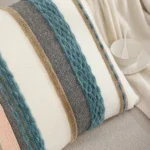 Boho Striped Chenille Throw Pillowcases - 45 x 45cm