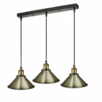 3 Modern Style Ceiling Pendant Lights - Metal Lampshades