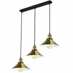 3 Modern Style Ceiling Pendant Lights - Metal Lampshades