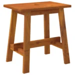 Classic Rectangular Stool - Solid Acacia Wood - 45 x 29 x 45cm