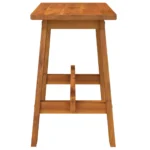 Classic Rectangular Stool - Solid Acacia Wood - 45 x 29 x 45cm