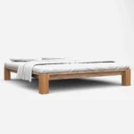 Classic Lacquered Solid Oak Bed Frame - 160 x 200cm