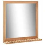 Sink Cabinet With Mirror - Solid Walnut Wood - 66 x 29 x 62cm