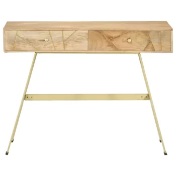 Writing Desk with Drawers - Solid Mango Wood - 100 x 55 x 75cm