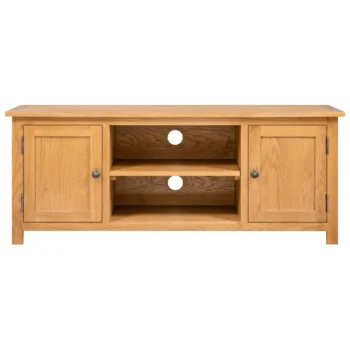 TV Cabinet - Solid Oak Wood - 110 x 35 x 44cm