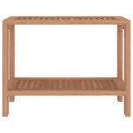 Bathroom Side Table - Solid Teak Wood - 60 x 30 x 45cm