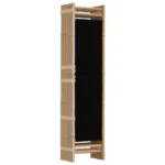 Folding 6 Panel Room Divider - Bamboo And Canvas - 240 x 180cm