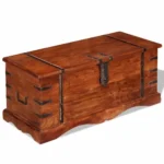 Storage Chest - Solid Acacia Wood - Honey Finish - 90 x 40 x 40cm