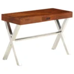 Solid Acacia Wood Desk - Honey Finish - 110 x 50 x 76cm