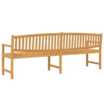 Garden Bench - Solid Teak Wood - 228 x 59.5 x 90cm