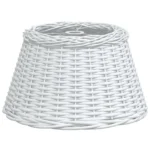 Wicker Ceiling Lamp Shade - White - 50 x 30cm