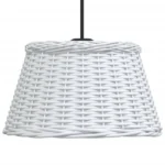 Wicker Ceiling Lamp Shade - White - 50 x 30cm