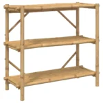 3-Layer Bamboo Shelf 100 x 40 x 90cm