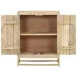 Sideboard With 2 Doors - Solid Mango Wood - 55 x 30 x 70cm