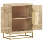 Sideboard With 2 Doors - Solid Mango Wood - 55 x 30 x 70cm