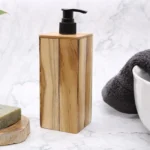 Natural Java Teakwood Soap Dispenser - Square